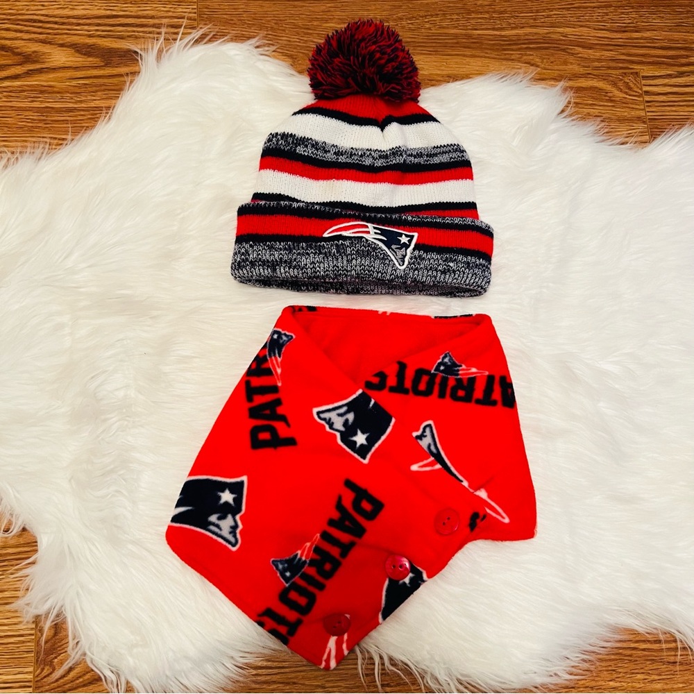 New England Patriots Bundle - Hat & Scarf - Picture 2 of 10
